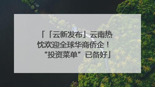 「云新发布」云南热忱欢迎全球华商侨企！“投资菜单”已备好