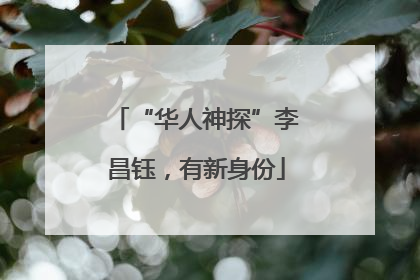 “华人神探”李昌钰，有新身份
