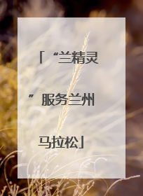 “兰精灵”服务兰州马拉松
