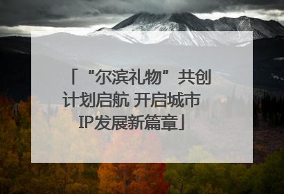 “尔滨礼物”共创计划启航 开启城市IP发展新篇章
