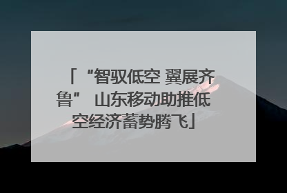“智驭低空 翼展齐鲁” 山东移动助推低空经济蓄势腾飞