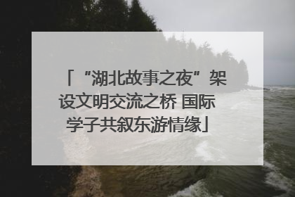 “湖北故事之夜”架设文明交流之桥 国际学子共叙东游情缘