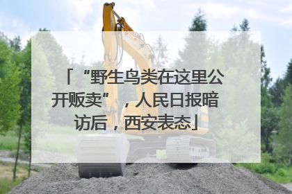 “野生鸟类在这里公开贩卖”，人民日报暗访后，西安表态