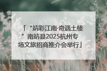“靖彩江南·奇遇土楼”南靖县2025杭州专场文旅招商推介会举行
