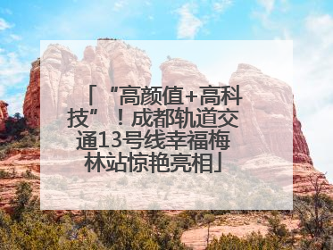 “高颜值+高科技”！成都轨道交通13号线幸福梅林站惊艳亮相