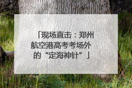 现场直击：郑州航空港高考考场外的“定海神针”