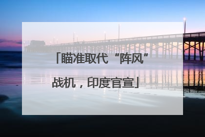 瞄准取代“阵风”战机，印度官宣