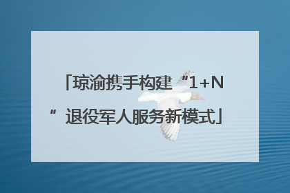 琼渝携手构建“1+N”退役军人服务新模式