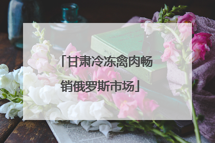 甘肃冷冻禽肉畅销俄罗斯市场
