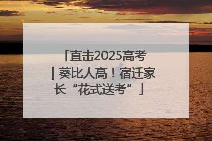 直击2025高考｜葵比人高！宿迁家长“花式送考”