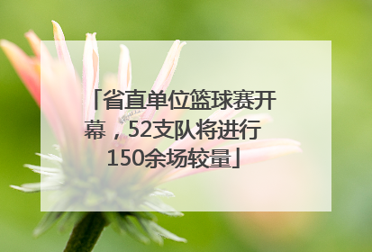 省直单位篮球赛开幕，52支队将进行150余场较量