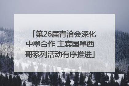 第26届青洽会深化中墨合作 主宾国墨西哥系列活动有序推进