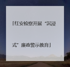 红安检察开展“沉浸式”廉政警示教育
