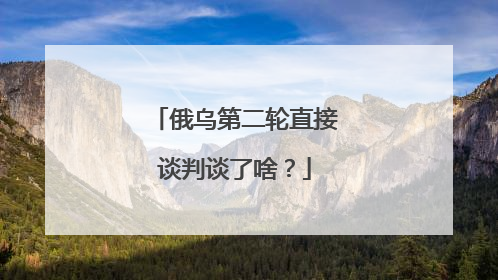 俄乌第二轮直接谈判谈了啥？