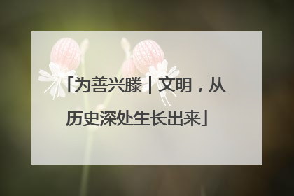 为善兴滕｜文明，从历史深处生长出来