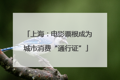 上海：电影票根成为城市消费“通行证”