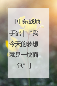 中东战地手记｜“我今天的梦想就是一块面包”