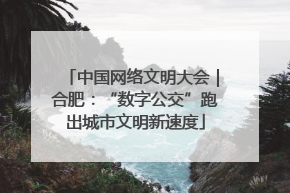 中国网络文明大会｜合肥：“数字公交”跑出城市文明新速度