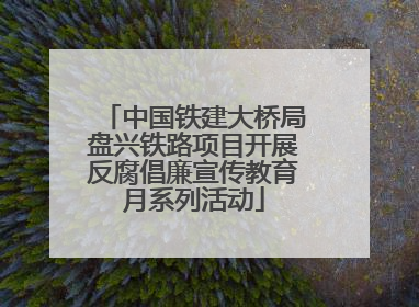 中国铁建大桥局盘兴铁路项目开展反腐倡廉宣传教育月系列活动
