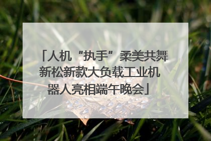 人机“执手”柔美共舞 新松新款大负载工业机器人亮相端午晚会