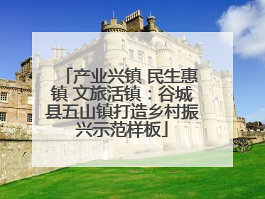 产业兴镇 民生惠镇 文旅活镇：谷城县五山镇打造乡村振兴示范样板