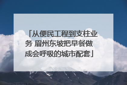 从便民工程到支柱业务 眉州东坡把早餐做成会呼吸的城市配套