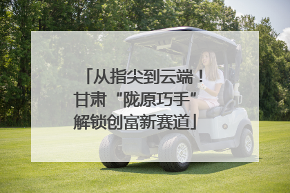 从指尖到云端！甘肃“陇原巧手”解锁创富新赛道