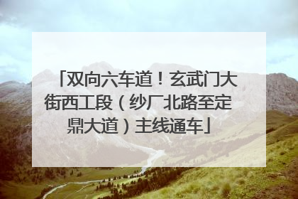 双向六车道！玄武门大街西工段（纱厂北路至定鼎大道）主线通车
