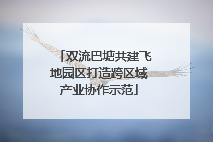 双流巴塘共建飞地园区打造跨区域产业协作示范