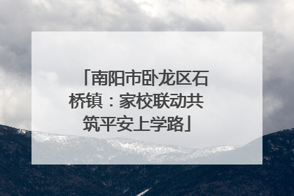 南阳市卧龙区石桥镇：家校联动共筑平安上学路