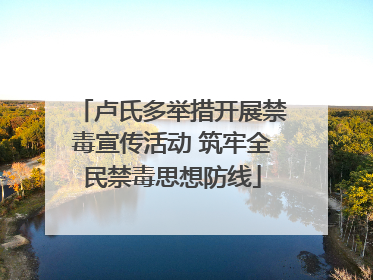卢氏多举措开展禁毒宣传活动 筑牢全民禁毒思想防线