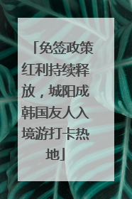 免签政策红利持续释放，城阳成韩国友人入境游打卡热地