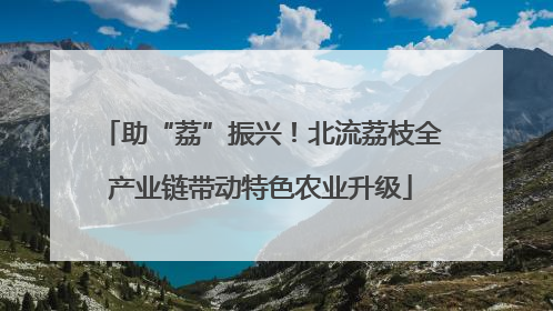 助“荔”振兴！北流荔枝全产业链带动特色农业升级