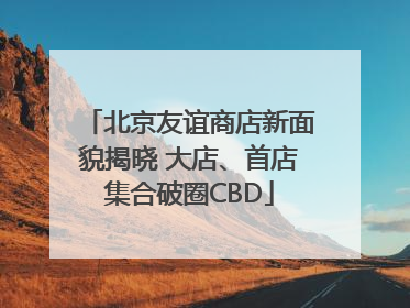 北京友谊商店新面貌揭晓 大店、首店集合破圈CBD