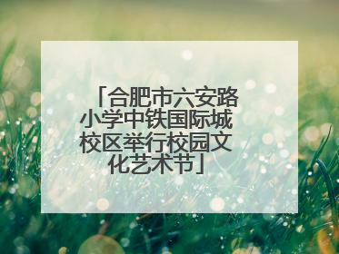 合肥市六安路小学中铁国际城校区举行校园文化艺术节