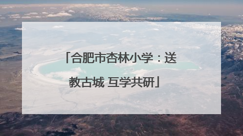 合肥市杏林小学：送教古城 互学共研
