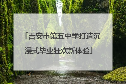 吉安市第五中学打造沉浸式毕业狂欢新体验