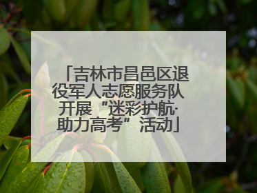 吉林市昌邑区退役军人志愿服务队开展“迷彩护航·助力高考”活动