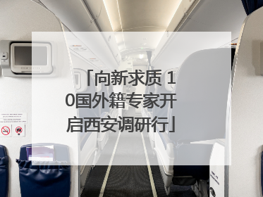 向新求质 10国外籍专家开启西安调研行
