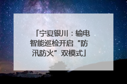 宁夏银川：输电智能巡检开启“防汛防火”双模式