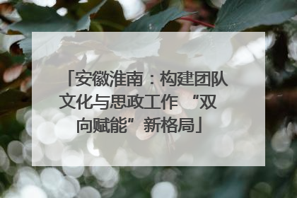 安徽淮南：构建团队文化与思政工作 “双向赋能”新格局