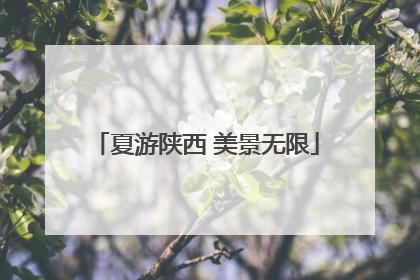 夏游陕西 美景无限