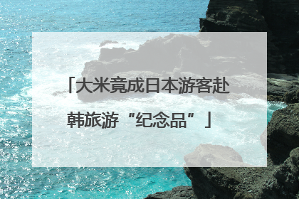 大米竟成日本游客赴韩旅游“纪念品”