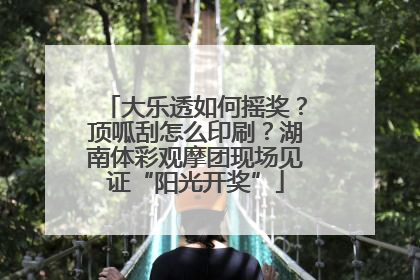 大乐透如何摇奖？顶呱刮怎么印刷？湖南体彩观摩团现场见证“阳光开奖”