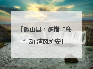 微山县：多措“廉”动 清风护安