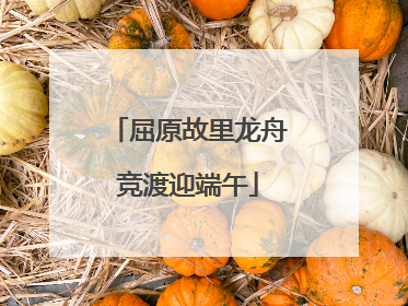 屈原故里龙舟竞渡迎端午