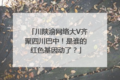 川陕渝网络大V齐聚四川巴中！是谁的红色基因动了？