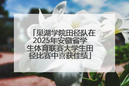 巢湖学院田径队在2025年安徽省学生体育联赛大学生田径比赛中喜获佳绩