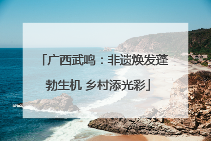 广西武鸣：非遗焕发蓬勃生机 乡村添光彩