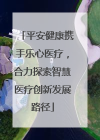 平安健康携手乐心医疗，合力探索智慧医疗创新发展路径